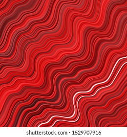 Dark Red vector background with curves. Abstract illustration with gradient bows. Pattern for websites, landing pages.