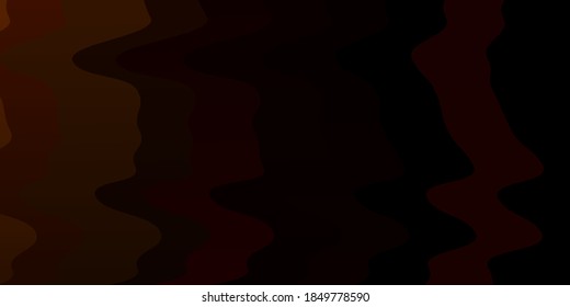 Dark Red vector background with curves. Bright illustration with gradient circular arcs. Pattern for websites, landing pages.