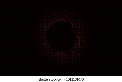 Dark Red vector  background with dots. Illustration with set of shining colorful abstract circles. Completely new template for your brand book.