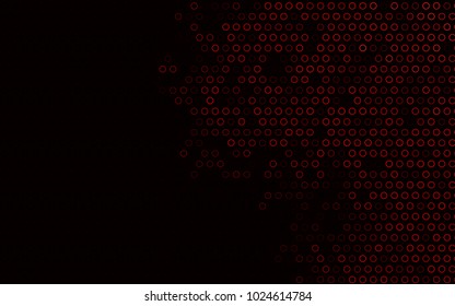 Dark Red vector  background with dots. Blurred bubbles on abstract background with colorful gradient. The pattern can be used for beautiful websites.