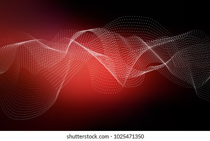 Dark Red vector background with dots. Modern abstract illustration with colorful water drops. The pattern can be used for aqua ad, booklets.