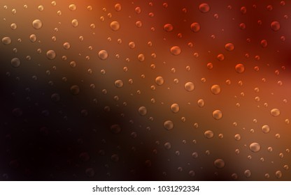 Dark Red vector background with dots. Illustration with set of shining colorful abstract circles. Completely new template for your brand book.