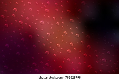 Dark Red vector background with dots. Beautiful colored illustration with blurred circles in nature style. Completely new template for your brand book.