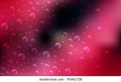 Dark Red vector background with dots. Illustration with set of shining colorful abstract circles. The pattern can be used for ads, leaflets of liquid.