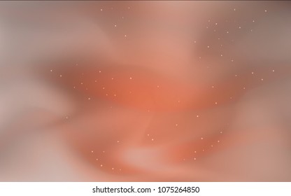 Dark Red vector background with galaxy stars. Glitter abstract illustration with colorful cosmic stars. Smart design for your business advert.