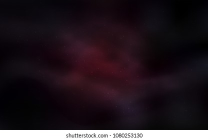 Dark Red vector background with galaxy stars. Blurred decorative design in simple style with galaxy stars. Pattern for astrology websites.