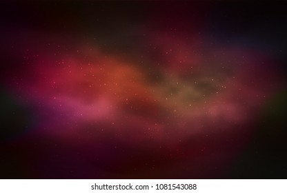 Dark Red vector background with galaxy stars. Modern abstract illustration with Big Dipper stars. Pattern for astronomy websites.