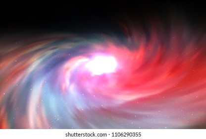 Dark Red vector background with galaxy stars. Blurred decorative design in simple style with galaxy stars. Pattern for astronomy websites.