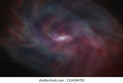 Dark Red vector background with galaxy stars. Shining colored illustration with bright astronomical stars. Pattern for futuristic ad, booklets.