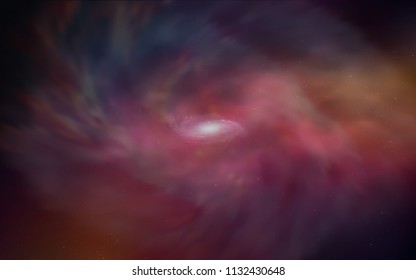 Dark Red vector background with galaxy stars. Shining illustration with sky stars on abstract template. Best design for your ad, poster, banner.
