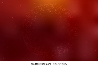 Dark Red vector background with galaxy stars. Shining colored illustration with bright astronomical stars. Best design for your ad, poster, banner.