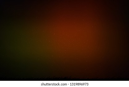 Dark Red vector background with galaxy stars. Shining illustration with sky stars on abstract template. Smart design for your business advert.