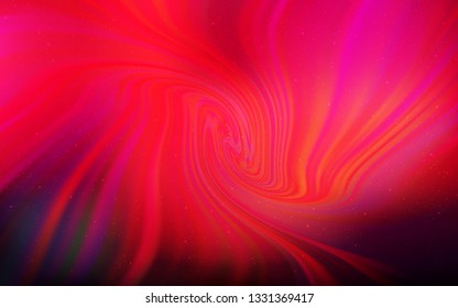 Dark Red vector background with galaxy stars. Shining colored illustration with bright astronomical stars. Best design for your ad, poster, banner.