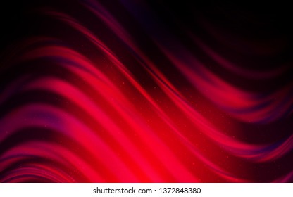 Dark Red vector background with galaxy stars. Glitter abstract illustration with colorful cosmic stars. Smart design for your business advert.