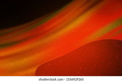 Dark Red vector background with galaxy stars. Blurred decorative design in simple style with galaxy stars. Smart design for your business advert.