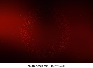 Dark Red vector background with galaxy stars. Glitter abstract illustration with colorful cosmic stars. Best design for your ad, poster, banner.