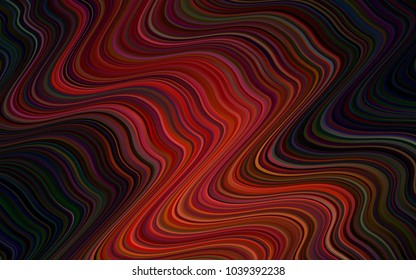 Dark Red vector background with lamp shapes. Creative geometric illustration in memphis style with gradient. Pattern for your business design.