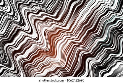 Dark Red vector background with lamp shapes. Colorful abstract illustration with gradient lines. The elegant pattern for brand book.