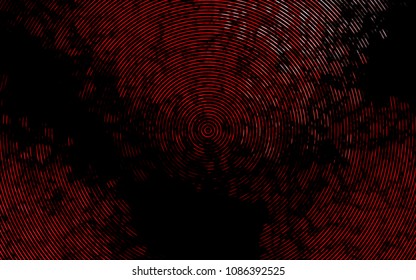 Dark Red vector background with lamp shapes. Glitter abstract illustration with wry lines. The elegant pattern for brand book.
