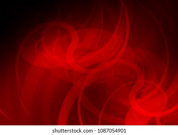 Dark Red vector background with lamp shapes. A vague circumflex abstract illustration with gradient. A completely new template for your business design.