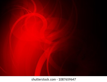 Dark Red vector background with lamp shapes. Blurred geometric sample with gradient bubbles.  Brand new design for your ads, poster, banner.