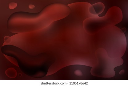 Dark Red vector background with lamp shapes. Creative illustration in halftone memphis style with gradient. The best blurred design for your business.