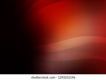 Dark Red vector background with lamp shapes. Colorful abstract illustration with gradient lines. Textured wave pattern for backgrounds.