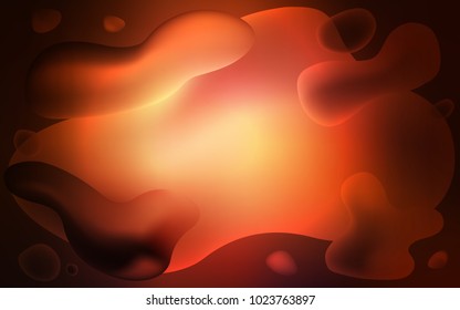 Dark Red vector background with lava shapes. A completely new color illustration in memphis style. A completely new memphis design for your business.