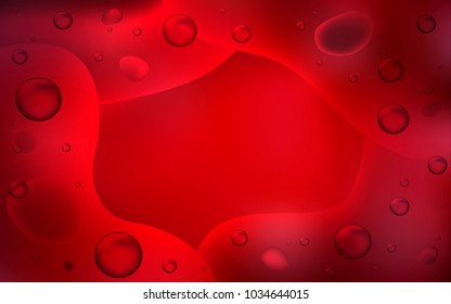 Dark Red vector background with lava shapes. A completely new color illustration in memphis style. The best blurred design for your business.