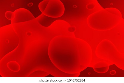 Dark Red vector background with lava shapes. Glitter abstract illustration with wry lines. A new texture for your  ad, booklets, leaflets.