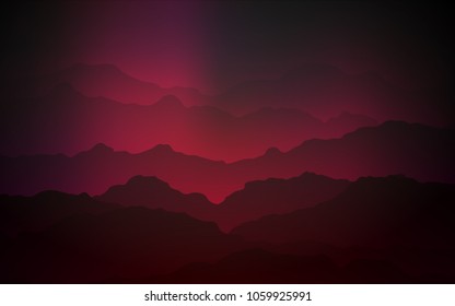 Dark Red vector background with lava shapes. Colorful abstract illustration with gradient lines. A new texture for your  ad, booklets, leaflets.