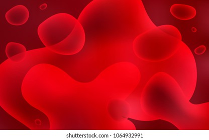 Dark Red vector background with lava shapes. Creative geometric illustration in memphis style with gradient. Memphis design for your web site.