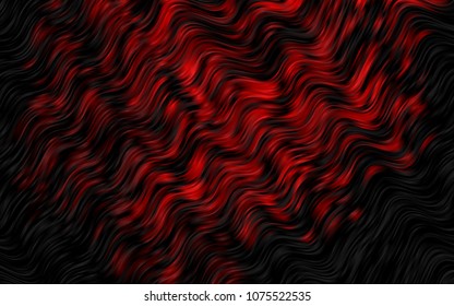 Dark Red vector background with lava shapes. Glitter abstract illustration with wry lines. The template for cell phone backgrounds.