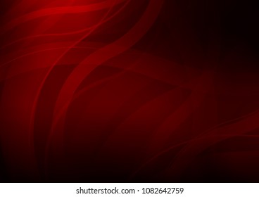 Dark Red vector background with lava shapes. Blurred geometric sample with gradient bubbles.  New composition for your brand book.