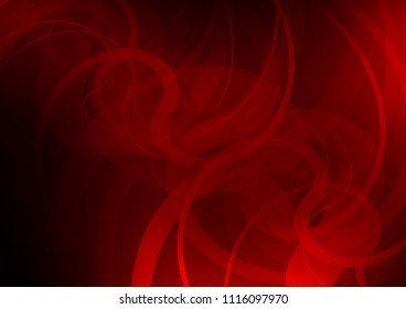 Dark Red vector background with lava shapes. A vague circumflex abstract illustration with gradient. The best blurred design for your business.