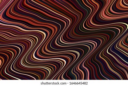 Dark Red vector background with lava shapes. A completely new color illustration in memphis style. Brand-new design for your ads, poster, banner.