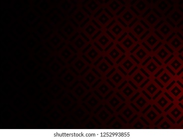 Dark Red vector background with lines, rhombuses. Glitter abstract illustration with colorful lines, rhombuses. Pattern for ads, posters, banners.
