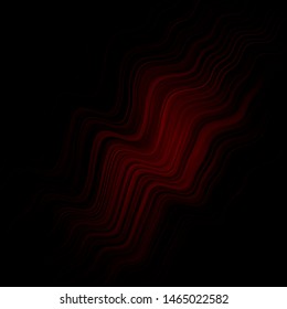 Dark Red vector background with lines. Glitter abstract illustration with wry lines. A completely new template for your design.