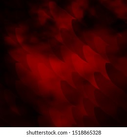 Dark Red vector background with lines. Colorful gradient illustration with abstract flat lines. Template for your UI design.