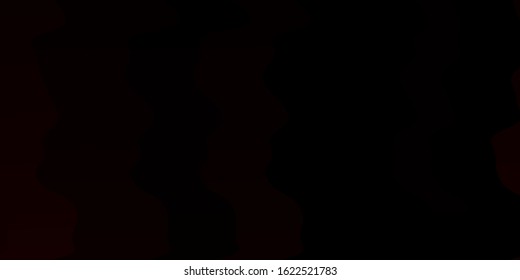 Dark Red vector background with lines. Colorful illustration in abstract style with bent lines. Template for cellphones.