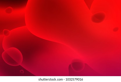 Dark Red vector background with liquid shapes. Glitter abstract illustration with wry lines. Brand-new design for your ads, poster, banner.