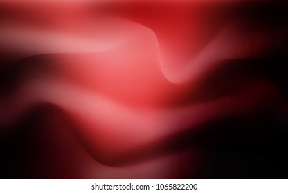Dark Red vector background with liquid shapes. Colorful abstract illustration with gradient lines. New composition for your brand book.