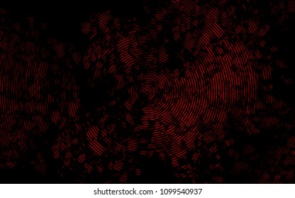 Dark Red vector background with liquid shapes. A vague circumflex abstract illustration with gradient. Textured wave pattern for backgrounds.