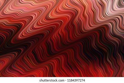 Dark Red vector background with liquid shapes. Shining crooked illustration in marble style. The template for cell phone backgrounds.