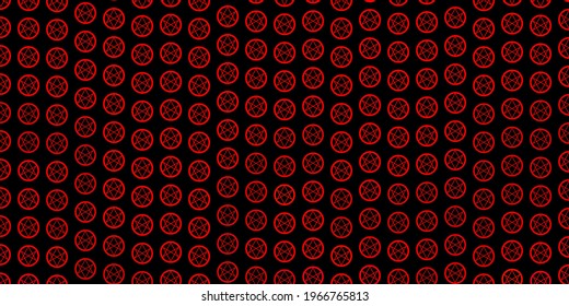 Dark Red vector background with occult symbols. Retro design in abstract style with witchcraft forms. Design for magic, spiritual events.