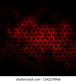 Dark Red vector background with polygonal style. Abstract gradient illustration with triangles. Best design for posters, banners.