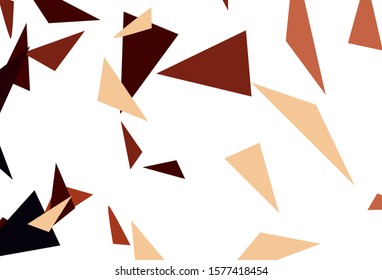 Dark Red vector background with polygonal style. Abstract gradient illustration with triangles. Pattern for booklets, leaflets