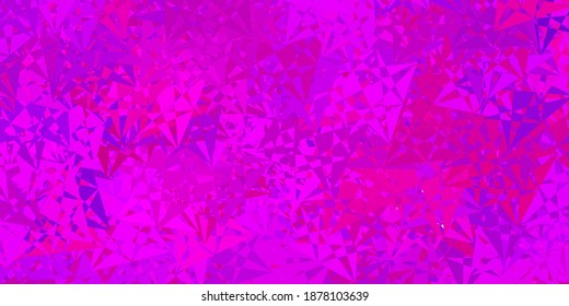 Fondo vectorial rojo oscuro con formas poligonales. Formas triangulares con gradiente colorido en estilo abstracto. Iniciar diseño para el insperarión.