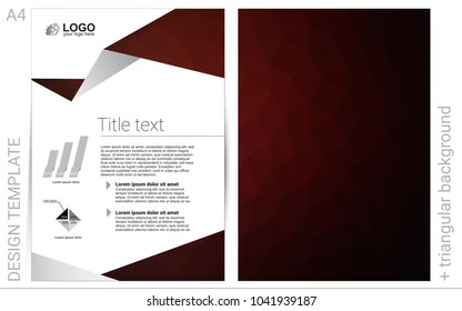 Dark Red vector  background for presentations. Web interface on abstract background with colorful gradient. Pattern for ads, leaflets, labels of your business.