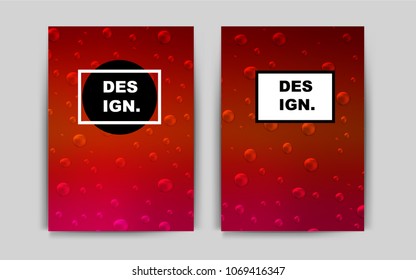 Dark Red vector background for presentations. Glitter abstract design concept with text box. Pattern for beautiful business cards, folders.